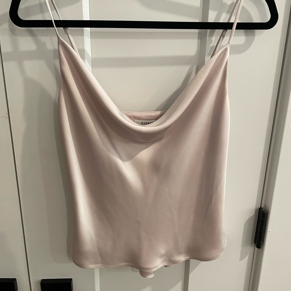 Babaton Cowlneck Satin Camisole - Aritzia